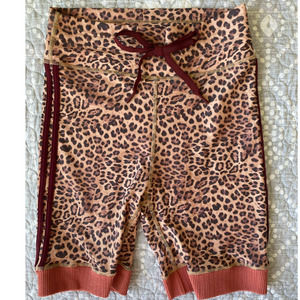 THE UPSIDE High-Waisted Spin Shorts in Leopard Print Size XS/S